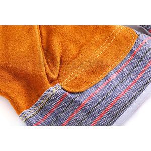 Gants de travail en cuir résistants à la chaleur, gants de sécurité pour la soudure, pour la construction, l'atelier et l'usine - Product Image 4