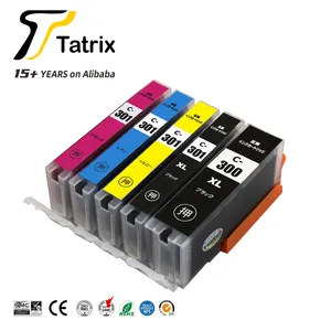 Tatrix BCI300 BCI-300 BCI-301 BCI301 BCI 301 BCI-351XL BCI-351 BCI351 Canon PIXUSTS7530用互換プリンターインクカートリッジ