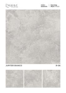 กระเบื้องพอร์ซเลนลายแกะสลักหรูหรา ขนาด 600x600 มม. (24x24 นิ้ว) กระเบื้องเซรามิกเคลือบวิทริฟายด์ สำหรับโครงการปูพื้นสมัยใหม่ - Product Image 5