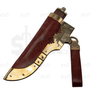 Couteau Puukko artisanal sur mesure |   Couteau de brousse nordique à lame fixe en acier à haute teneur en carbone |   Couteau de chasse et de camping avec étui en cuir - Product Image 2