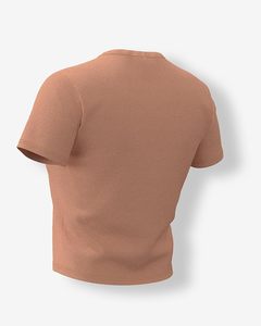 Sporty Style Women's Athletic 100% Cotton Short Sleeve Top Comfortable Loose Fit Breathable Jersey Fabric Plain Dyed - Product Image 1