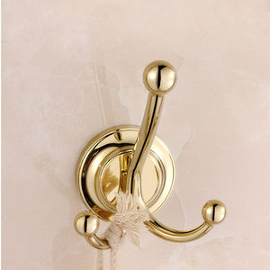 Ensemble d'accessoires de salle de bain Daystar Trade Double Gold en laiton massif, poli miroir, écologique, moderne, à fixer au mur - Product Image 5