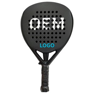 Raquette de padel personnalisée en gros, raquette de tennis portable de haute qualité avec filet en nylon durable, matériau en fibre de carbone - Product Image 2