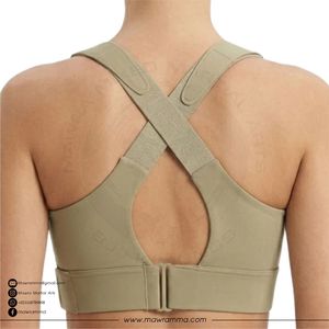 <b>Olive</b> Green Leopard Plus Size Front Zip High Support Seamless Square Neck Sports Bra for Women's Yoga Workout Activewear - Product Image 2