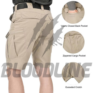 Pantalones Cortos Cargo para Hombre BLOODLINE, Cintura Media, Cierre de Cremallera, Secado Rápido, Estilo Bermuda, Bolsillos Delanteros con Logotipo - Product Image 4