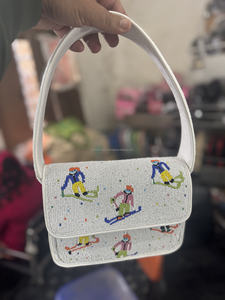 Indian Bohemian Style Designer Women's Large Capacity Handmade Messenger Evening Shopping Clutch <b>Bag</b> Beaded <b>Boho</b> Style Wholesale - Product Image 5