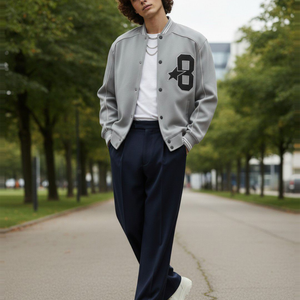 Custom Vintage School College <b>Mens</b> Varisty <b>Jackets</b> Leather sleeves Wool Letterman Crop <b>Varsity</b> <b>Jacket</b> ladies baseball chenille - Product Image 5