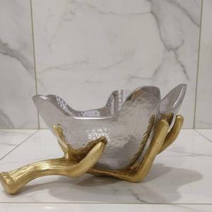 ชุดชามดีไซน์สวย ภาชนะเสิร์ฟงานแฮนด์เมด จานและชามเสิร์ฟอาหาร ดีไซน์แบบเรียบง่าย ของตกแต่งภายในบ้าน วัสดุแข็งแรง - Product Image 1