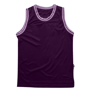 Maillot de basket sans manches bleu unisexe, anti-transpiration, 100 % polyester, coupe classique, pour adultes, toutes saisons - Product Image 2