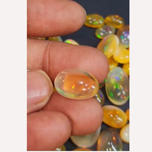 197 Piezas de Ópalo Negro Etíope Natural con Fuego, de 10mm a 35mm, en Forma Ovalada, de Pera y Redonda, Cabujón, 1064 Quilates, Gemas Iroc Sales, Cabujón US$809 - Product Image 2
