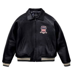 Chaqueta Varsity de Hombre Estilo Letterman, Chaqueta Bomber de Cuero PU, Estilo Béisbol Vintage, Chaqueta de Invierno con Logotipo Personalizado - Product Image 1
