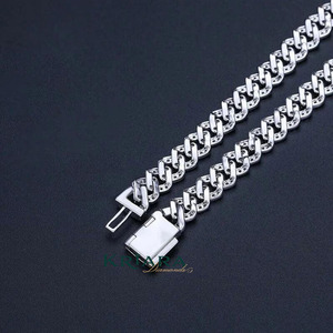กำไลข้อมือเพชรคิวบา S925 เพชรเลี้ยงในห้องปฏิบัติการ ทรงกลมเจียระไนแบบเหลี่ยม ชุบทอง หรูหรา สำหรับทุกเพศ ใส่ได้ทุกวัน - Product Image 1
