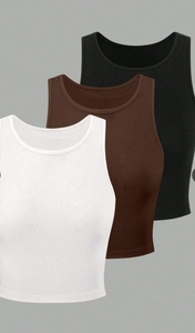 Hot sale Everyday Wear Essential Teenager Wear Summer Styling Slim Fit Body Hugging Perfect For Casual Basic But High Quality - Product Image 6