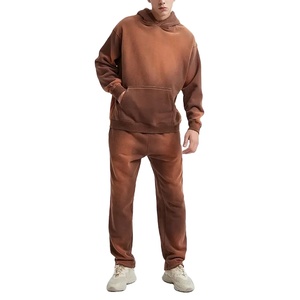 Chándal con hombros descubiertos y logotipo personalizado, fabricante de ropa de alta calidad 100% algodón polar lavado ácido, chándal - Product Image 5