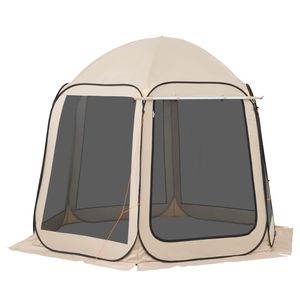 Tenda a baldacchino pop-up 10x9.2ft per 8 persone con tendalino esteso e tessuto Oxford, portatile con borsa per il trasporto - Product Image 2
