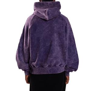 เสื้อฮู้ดดี้ผ้าฟลีซเนื้อนุ่ม ระบายอากาศได้ดี แห้งเร็ว สำหรับฤดูหนาว ล้างสีแบบแอซิดวอช สีพื้น  รับสกรีนโลโก้ด้วยระบบดิจิตอล คุณภาพสูง ผลิตจากผ้าฝ้าย 100% สำหรับผู้ชาย - Product Image 5