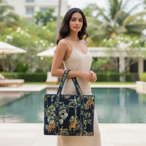 Tote Bag <b>Printed</b> Quilted Cotton Casual Fashion Daily Shopping <b>Large</b> Multicolored Women Shoulder Handle - Product Image 3
