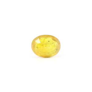 Alexandrite Oval Cut Loose Gemstone 3.1 Carat 6mm Yellow Sapphire for Fine Jewelry - Product Image 2