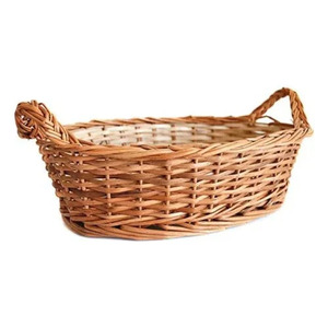 Handmade Simple Style Handwoven Wicker Basket for Bread Fruit Storage <b>Breakfast</b> Table Organizer Wholesale Indian Cheap Price - Product Image 2