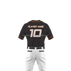 Conjunto de uniformes de béisbol de alta calidad Material de poliéster liso, control de humedad y opciones de color e impresión personalizadas - Product Image 6