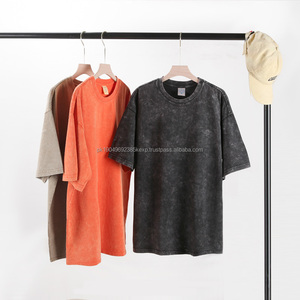 เสื้อยืดวินเทจแขนสั้นพิมพ์ลายพิมพ์พิมพ์พิมพ์ลายออกแบบได้ตามต้องการเสื้อผ้าแนวสตรีทแวร์ผ้าฝ้ายหนาซักได้ตามต้องการ - Product Image 1