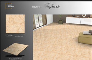 Azulejos de Porcelana Brillante de Diseño Moderno de 600x600 mm, Azulejos de Cerámica para Piso con Impresión de Mármol de 60x60 cm, Pulidos a Precio Moderno - Product Image 5