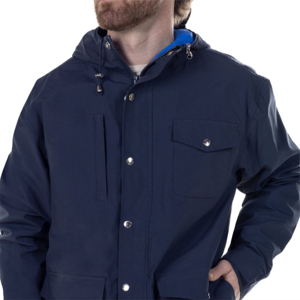 Parka d'hiver décontractée pour homme, style urbain, à manches longues, avec capuche, en toile de qualité, rembourrée en coton, fermeture éclair, grandes tailles L-7XL - Product Image 4
