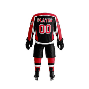 Uniformes de Hockey sobre Hielo de Poliéster de Primera Calidad RTS, Transpirables, de Secado Rápido, Antibacterianos, con Logotipo y Color Personalizados AI-IH-210 - Product Image 3