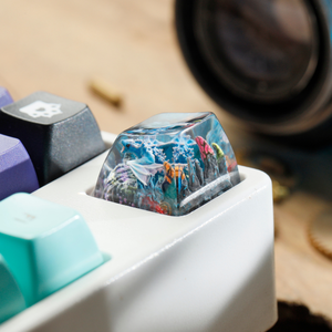 Keycaps Mystiques Anime, Keycaps Artisanaux Personnalisés, Keycaps Anime Mignons, Keycaps Verts, Ensemble de Keycaps, Keycaps en Résine - Product Image 3