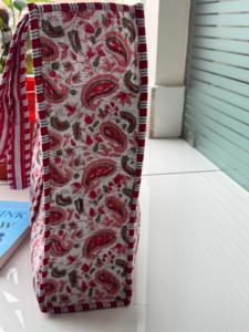 Quilted Cotton <b>Small</b> Tote Bag Eco-Friendly Sustainable Sturdy Grocery Shopping Handmade Vintage Block Printed Boho Summer Winter - Product Image 3