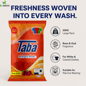 Rose Oud Washing Powder 25KG for White & Colored Clothes Daily Laundry Cleaning | Fresh Fragrance <b>Detergent</b> for Machine Wash - Product Image 5