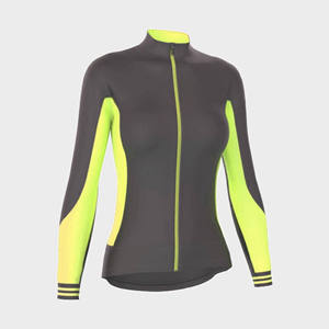 Jersey de Ciclismo Térmico Personalizado para Mujer, Manga Larga, Transpirable, Forrado de Felpa, Chaqueta de Ciclismo OEM - Product Image 6