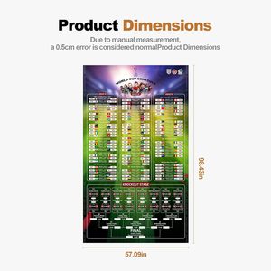 ป้ายพิมพ์ลายสำหรับ<span class=keywords><strong>ทำนาย</strong></span>ผลการแข่งขัน<span class=keywords><strong>ฟุตบอล</strong></span><span class=keywords><strong>โลก</strong></span> 2026, ป้ายโพลีเอสเตอร์ 100%, ปรับขนาดได้, เหมาะสำหรับการ<span class=keywords><strong>ทำนาย</strong></span>ผลการแข่งขัน - Product Image 2