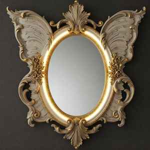 Nuevo marco de espejo de madera con diseño tallado, marco de espejo para colgar en la pared con acabado perfecto y tamaño estándar. - Product Image 1