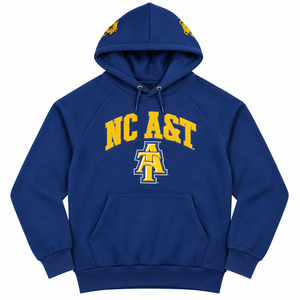 Sudadera con Capucha Bordada Personalizada al por Mayor de la Universidad Estatal de NC A&T, Sudadera Universitaria de Estilo Urbano con Etiqueta Privada - Product Image 1