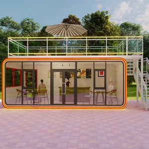 Modulo Abitativo Prefabbricato in Acciaio Tipo Capsula Spaziale, Hotel, Casa Container Portatile, Pod <span class=keywords><strong>per</strong></span> Dormire, Casa Mobile Compatta <span class=keywords><strong>per</strong></span> <span class=keywords><strong>Esterni</strong></span> 20ft 40ft, Soggiorno Moderno - Product Image 5