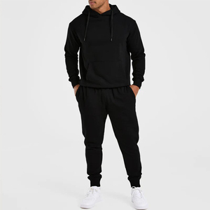 Embroidered Custom Logo OEM Wholesale <b>Men's</b> Pullover Hooded Sweatshirts Lightweight Soft Comfortable Fashionable <b>Pouch</b> Pocket - Product Image 2