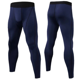 Customized High Quick Dry Breathable Elastic Waist <b>Plus</b> <b>Size</b> <b>Yoga</b> Leggings Men Sublimation Compression Workout Gym Tights - Product Image 3