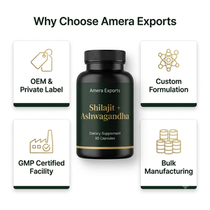 Suplemento de Marca Privada, Cápsulas de Shilajit y Ashwagandha del Himalaya - Product Image 2