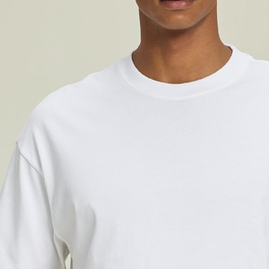 เสื้อยืดโอเวอร์ไซส์สไตล์วินเทจสำหรับผู้ชายรุ่นใหม่ล่าสุด ผลิตจากผ้าฝ้ายคุณภาพสูง ทรงบ็อกซี่ ไหล่ตก - Product Image 5