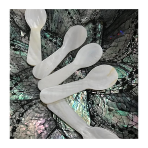 Cuillère en nacre naturelle faite à la main, incrustation de nacre, artisanat vietnamien, vaisselle décorative, ustensile de cuisine pour la salle à manger - Product Image 3