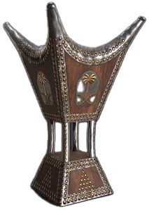 Brûleur d'encens en bois de santal fait main avec calligraphie arabe dorée, support décoratif religieux en bois, utilisation toute saison - Product Image 6