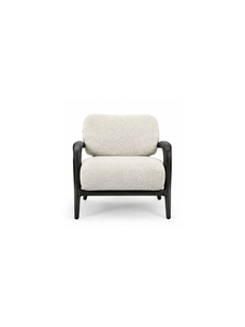 Fauteuil moderne de style mid-century avec revêtement en tissu, structure en bois, assise moelleuse pour salon, mobilier de maison, écologique - Product Image 1