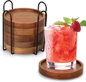 Handmade Wooden Coasters Wooden Coaster Holder Wooden Coaster Stand Rustic Wooden Coasters Wooden <b>Kitchen</b> <b>Accessories</b> Wooden - Product Image 1
