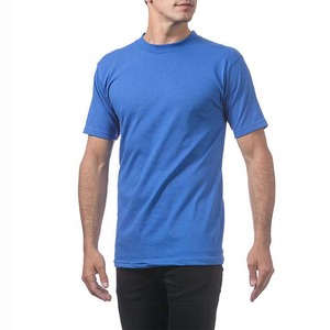 Camiseta de Hombre, Talla Grande, Estilo Urbano, Algodón de Alta Calidad, Cuello Redondo, Manga Corta, Color Azul, Corte Ajustado, Verano - Product Image 1
