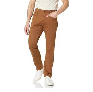 Jeans en denim haut de gamme pour homme, coupe droite et ample, extensible, 100 % coton, noir et bleu, style décontracté chic, OEM - Product Image 1