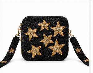 Hot Sale Fashion Handmade Cotton Beaded Tote Shoulder Bag for Women Lightweight Multipurpose Handbag Available at Good Price - Product Image 2