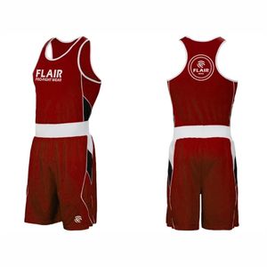Nuevos Conjuntos de Ropa Deportiva de Kickboxing al Por Mayor, Conjuntos de Entrenamiento de Boxeo con Chaleco y Pantalones Cortos con Estampado Digital, Conjunto de Singlets de Luchador - Product Image 1