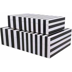 AL MALIK CRAFT Wooden Storage <b>Box</b> Rectangular Gray White <b>Floral</b> Inlay Pattern Jewelry Organizers Necklace Ring Cosmetic 0-1L AMC - Product Image 4