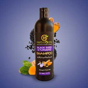 <b>Black</b> Seed & Turmeric <b>Shampoo</b> Custom Herbal <b>Shampoo</b> Formula Lightweight Texture Gentle Cleansing Nourishing Hair Care OEM - Product Image 1